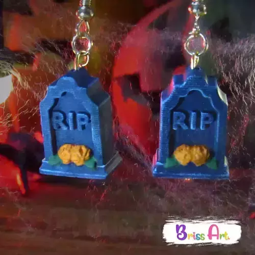 HALLOWEEN GRAVE EARRINGS