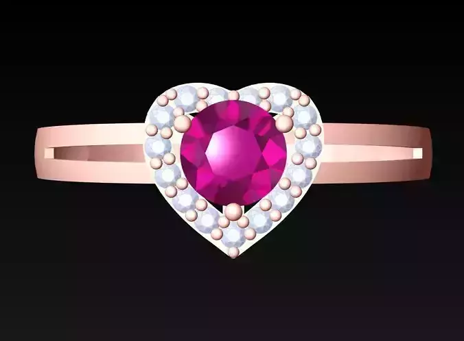 Heart Ring - Womens Rings - SN747