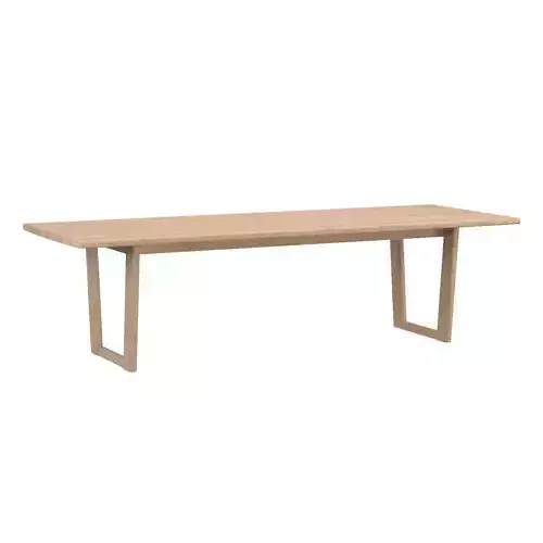 RH Mesa Teak Rectangular Dining Table