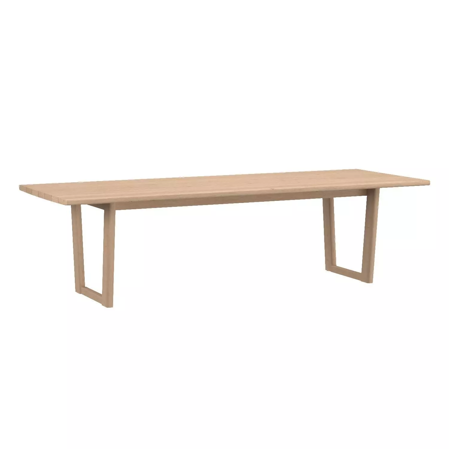 RH Mesa Teak Rectangular Dining Table 3D model_0