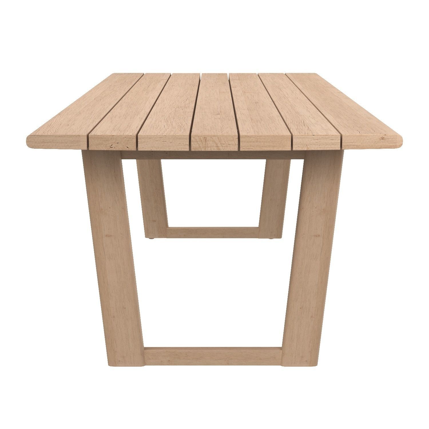 RH Mesa Teak Rectangular Dining Table 3D model_2