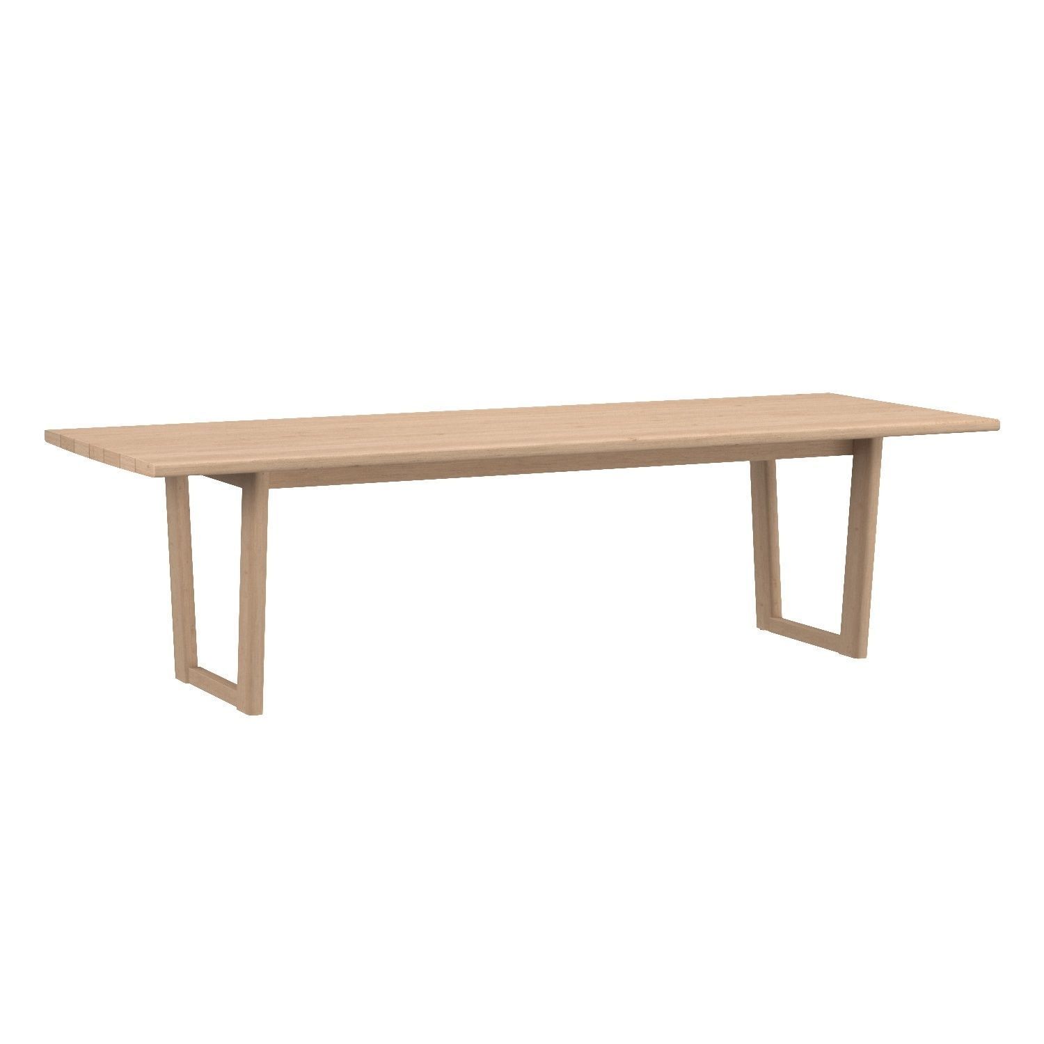 RH Mesa Teak Rectangular Dining Table 3D model_1
