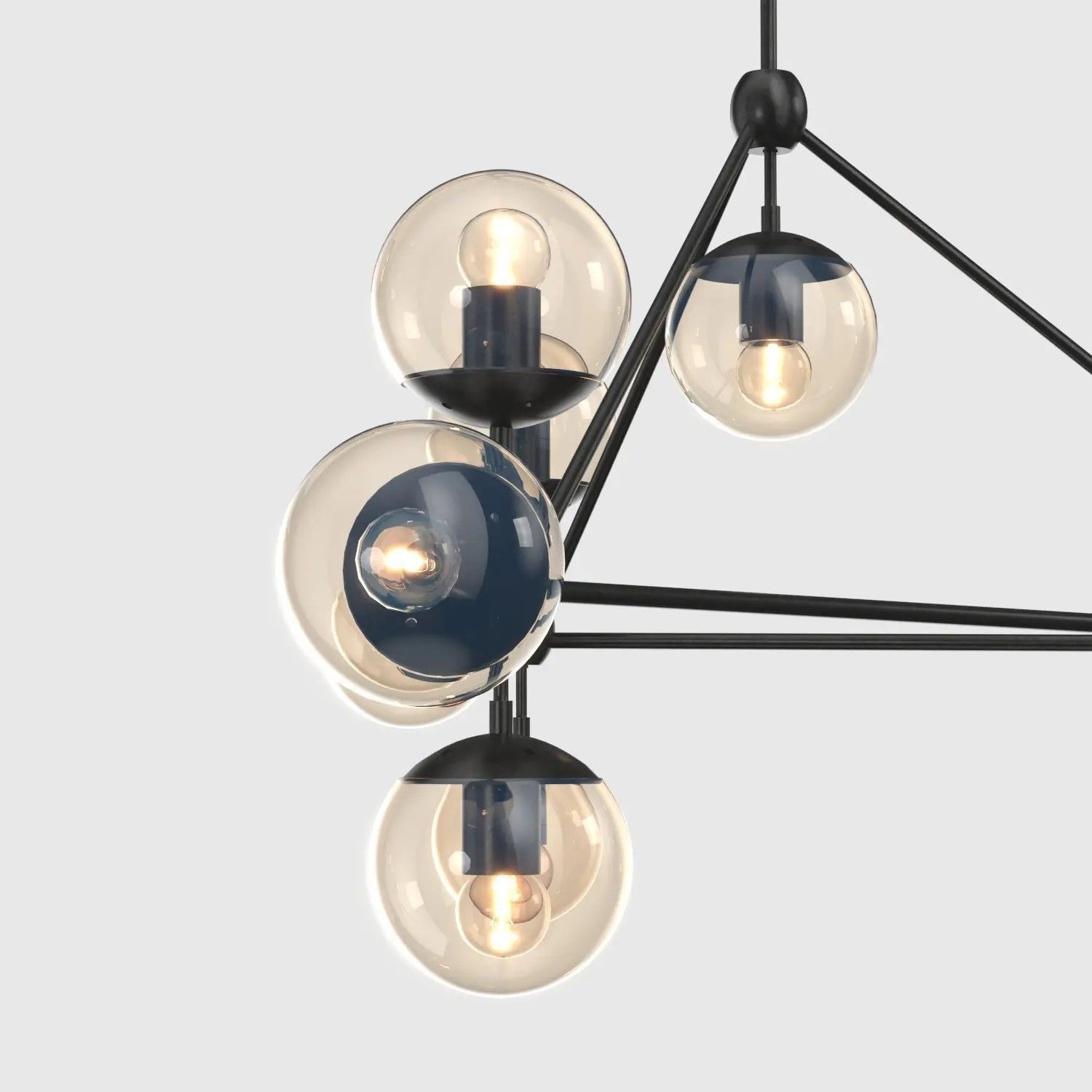 Possini Euro Gable 10-Light Modern Chandelier 3D model_5