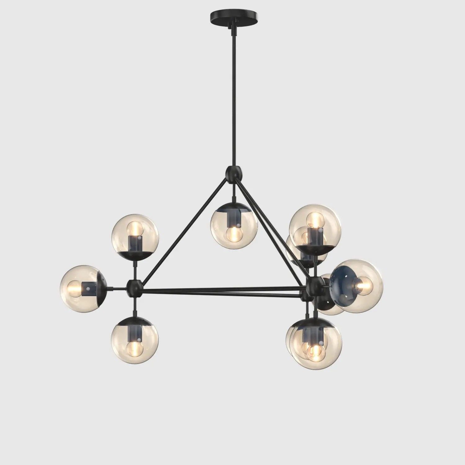 Possini Euro Gable 10-Light Modern Chandelier 3D model_3