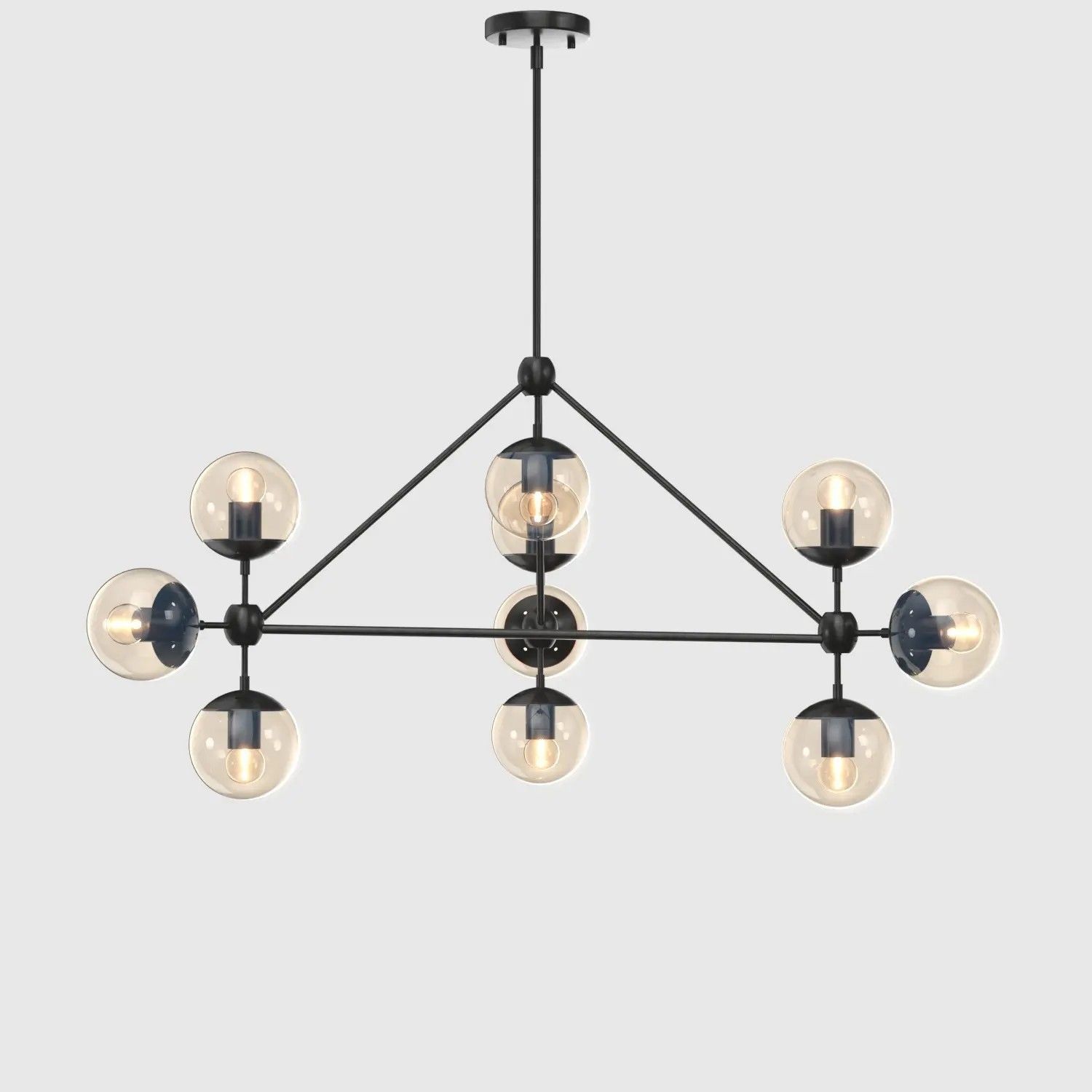 Possini Euro Gable 10-Light Modern Chandelier 3D model_2
