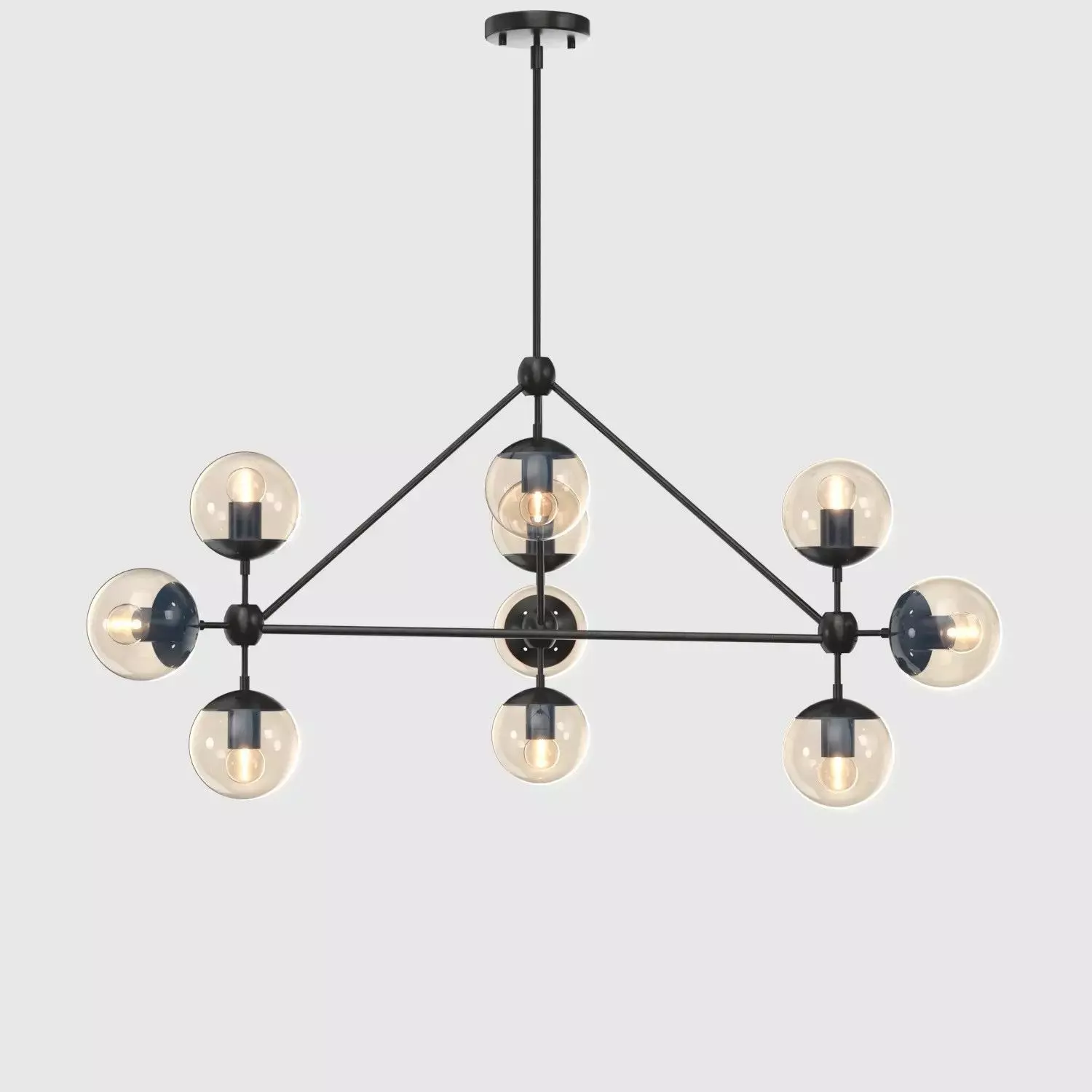 Possini Euro Gable 10-Light Modern Chandelier 3D model_0