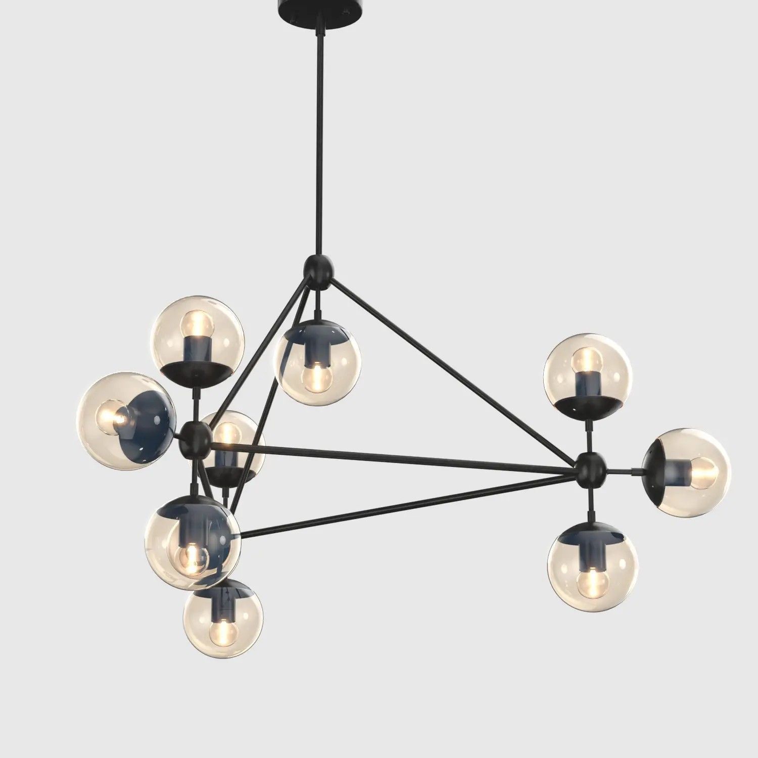 Possini Euro Gable 10-Light Modern Chandelier 3D model_6