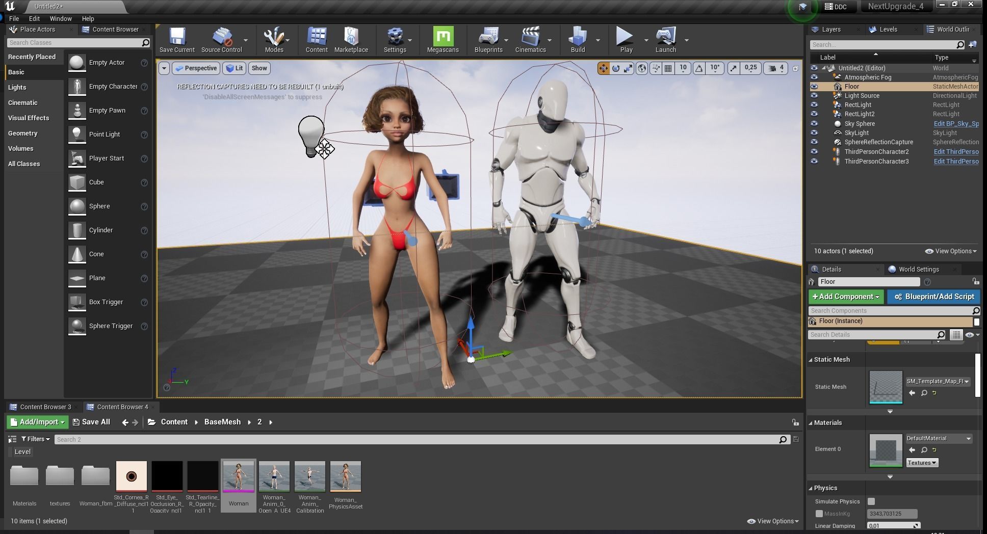 Afro american female character toon Low-poly 3D model_26