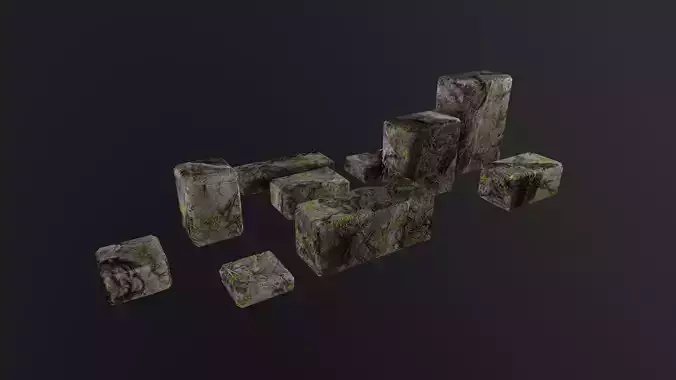 Stone Bricks 3D Model