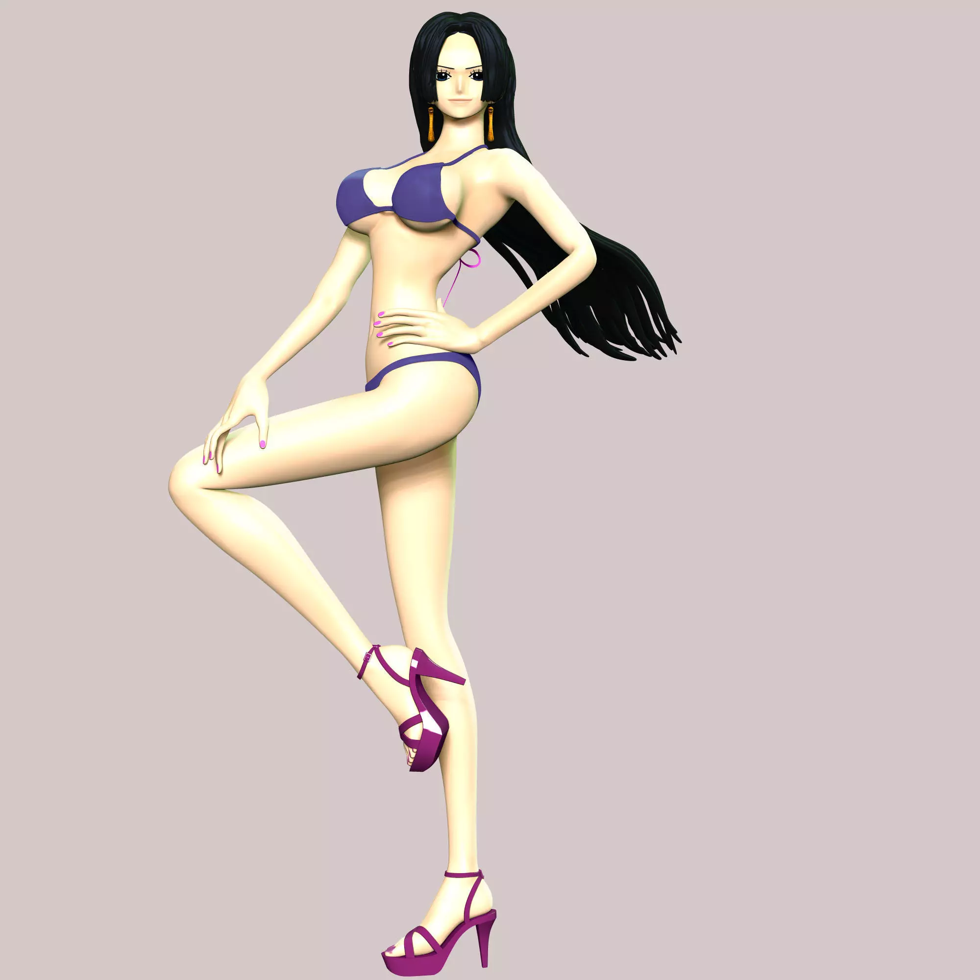 One Piece - Boa Hancock Swimsuit 3D print model_0