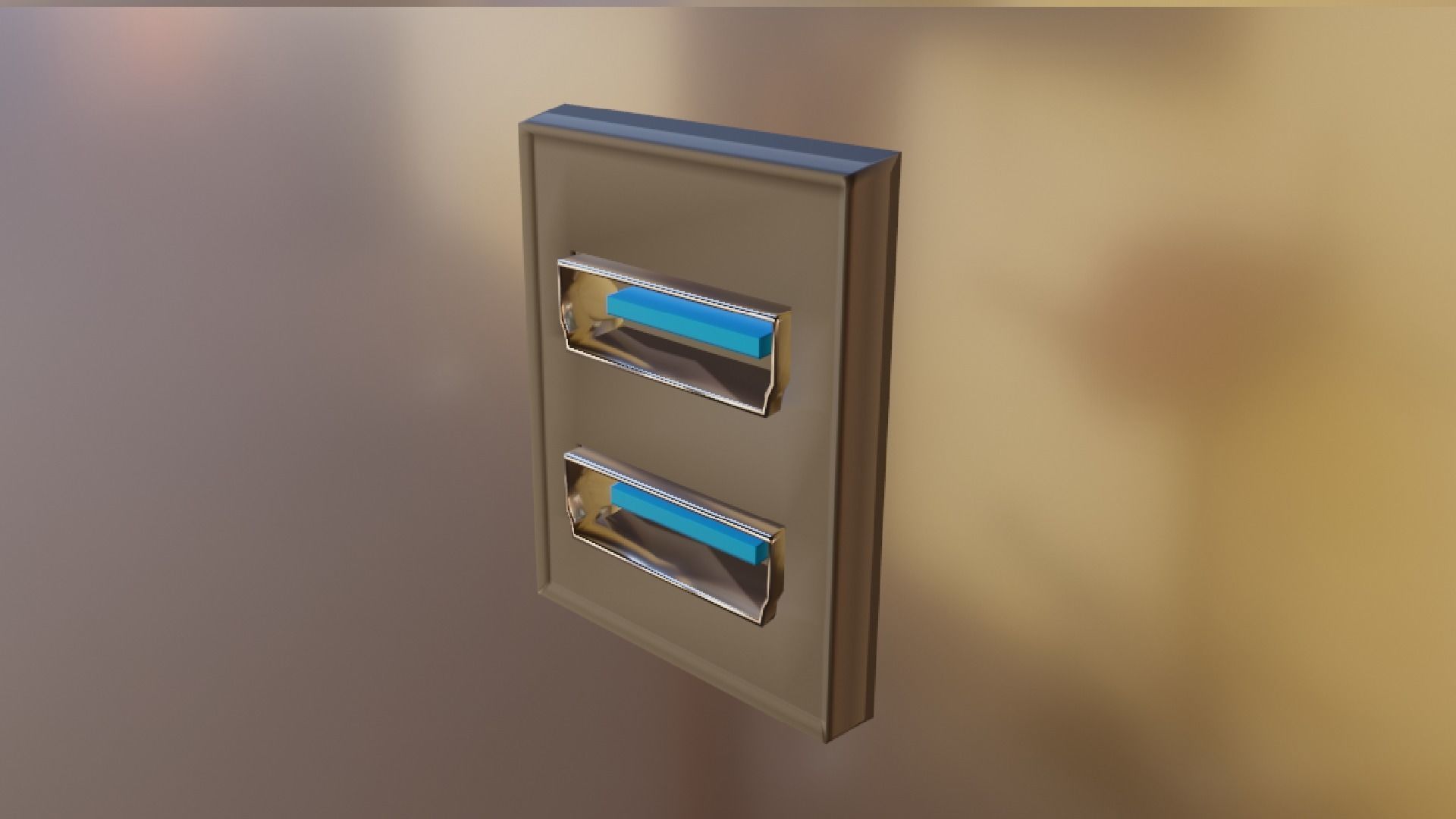 TV Ports Low-poly 3D model_25