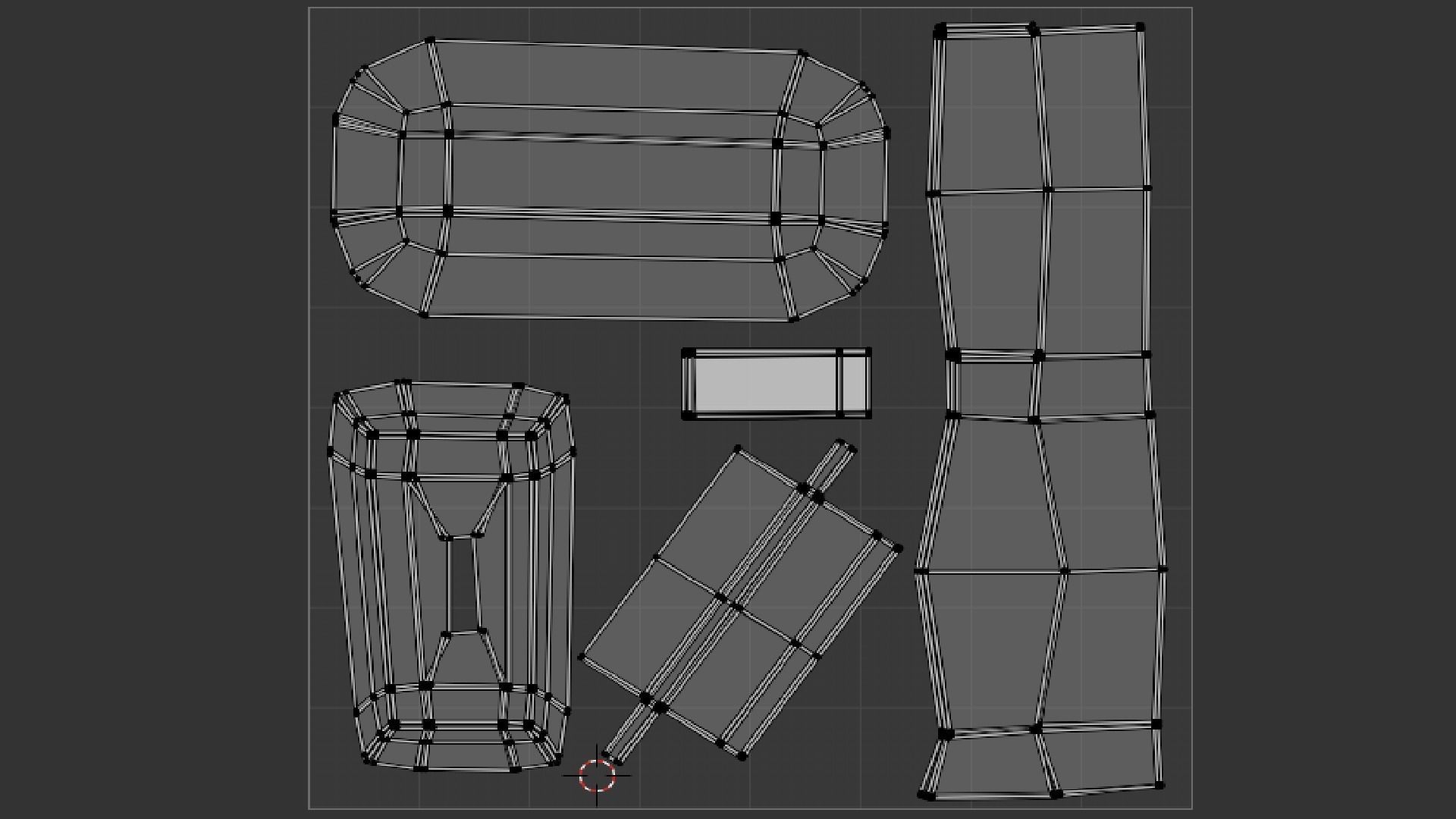 TV Ports Low-poly 3D model_39