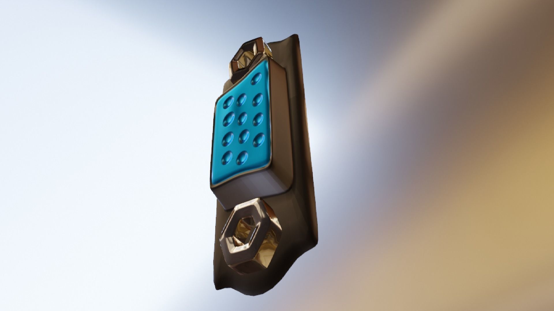 TV Ports Low-poly 3D model_28