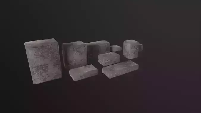 Stone Bricks 3D Model