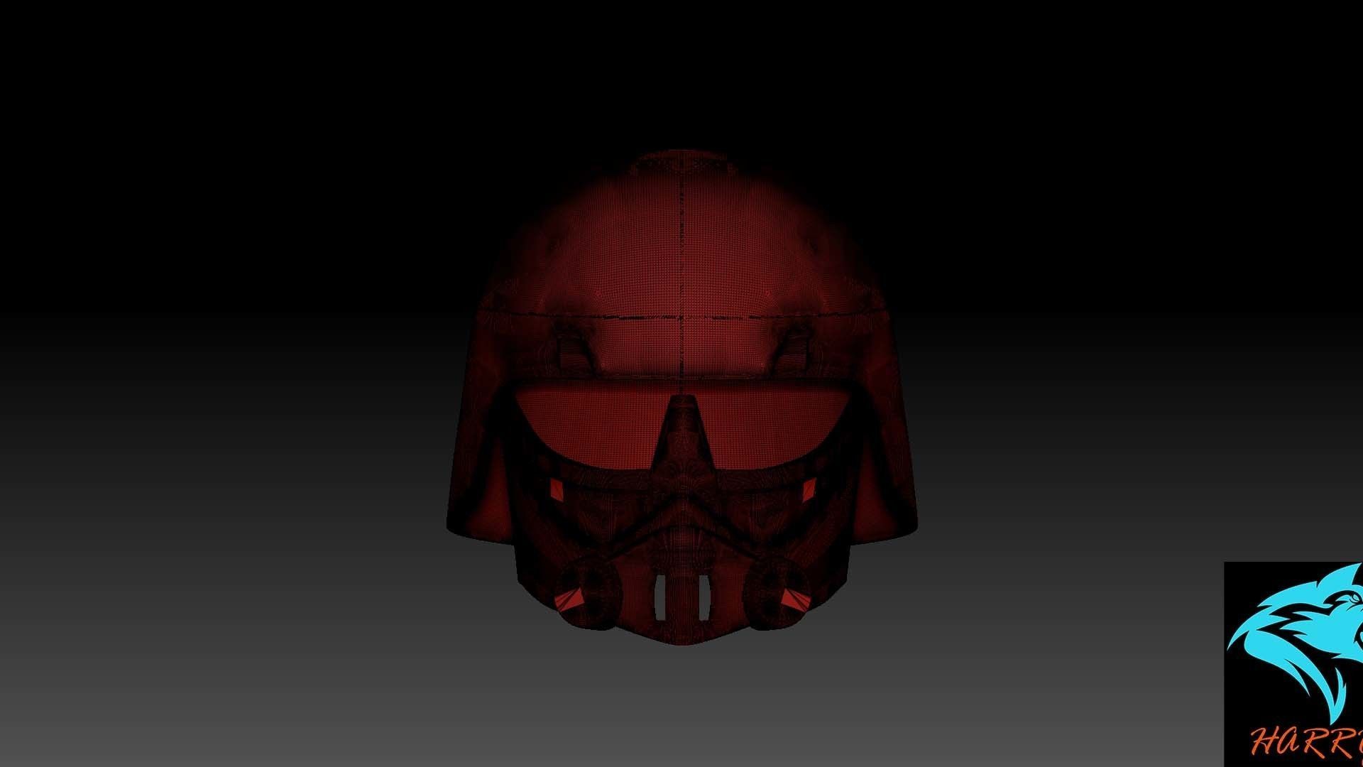Star Wars Imperial Cadet Helmet for 3d print 3D model_5
