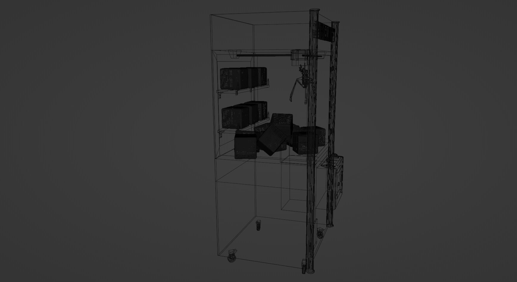 Minecraft Claw Machine Low-poly 3D model_5