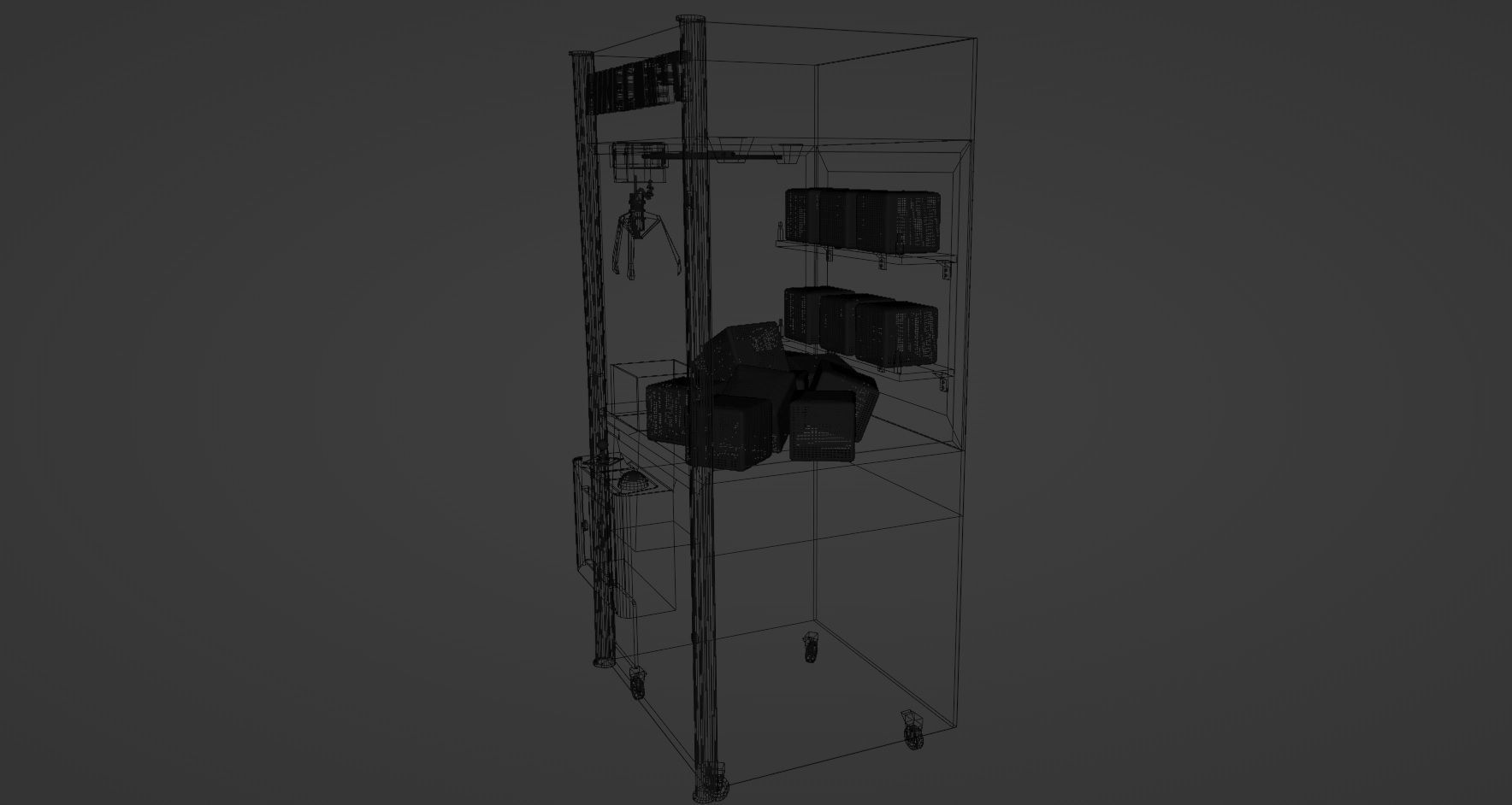 Minecraft Claw Machine Low-poly 3D model_3