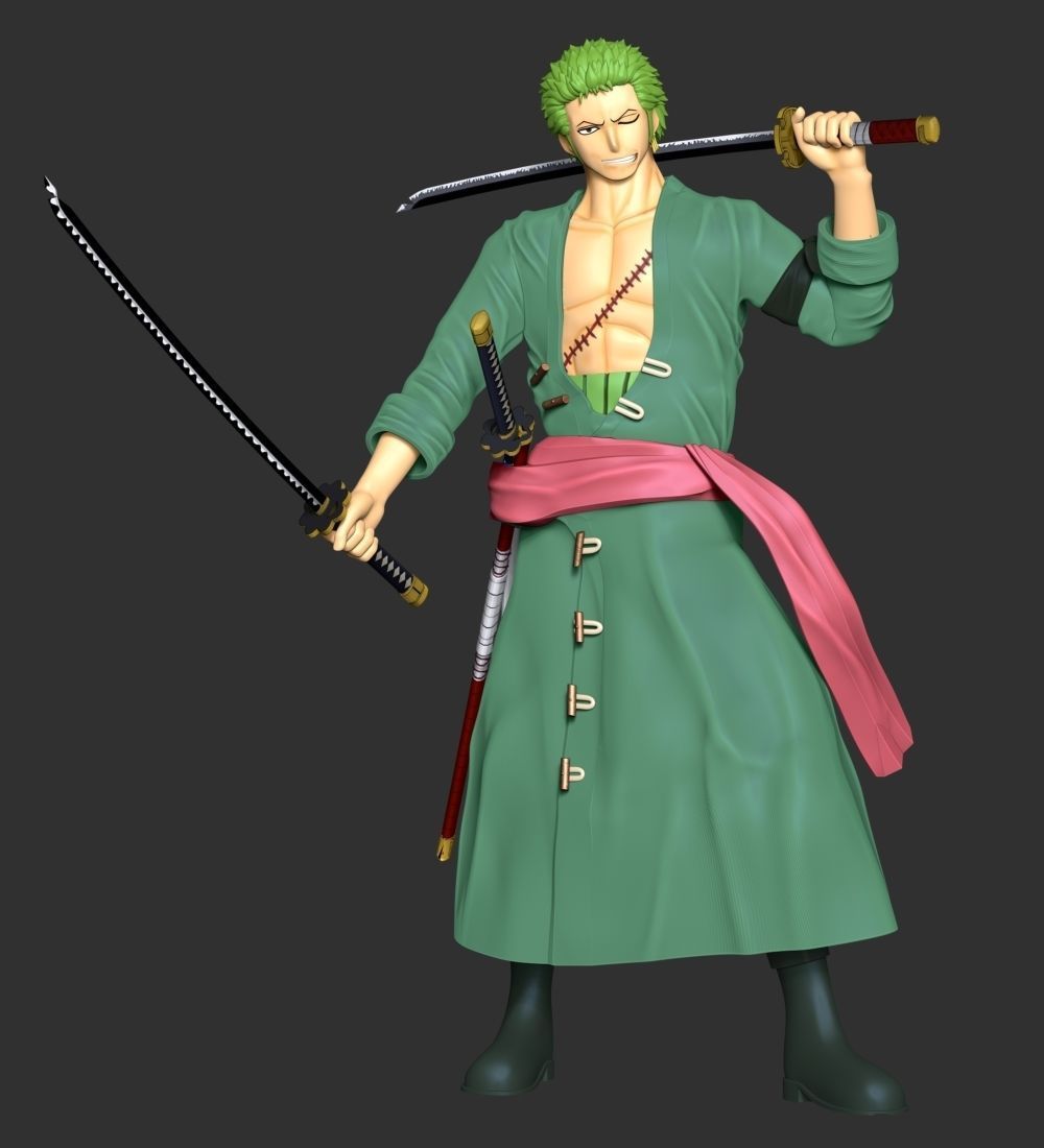 One Piece - Roronoa Zoro 3D print model_2