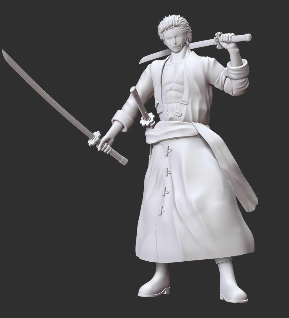 One Piece - Roronoa Zoro 3D print model_4