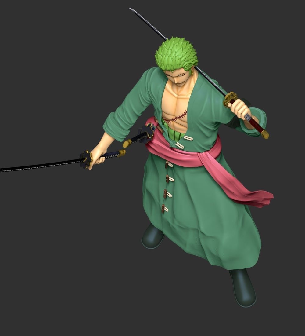 One Piece - Roronoa Zoro 3D print model_7