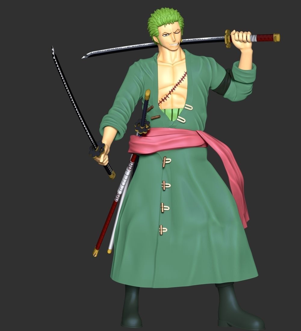 One Piece - Roronoa Zoro 3D print model_3