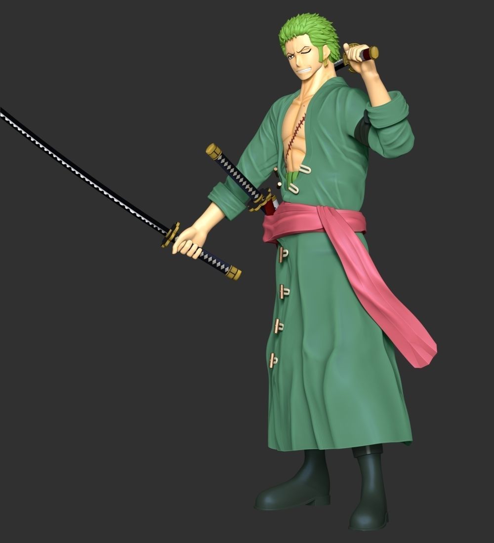 One Piece - Roronoa Zoro 3D print model_8