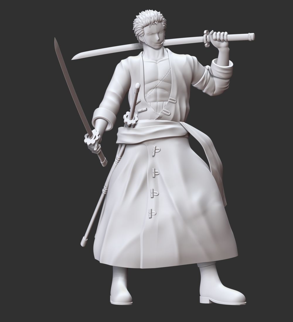 One Piece - Roronoa Zoro 3D print model_10
