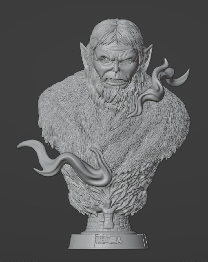 Pack bust titan SNK 3D print model_7