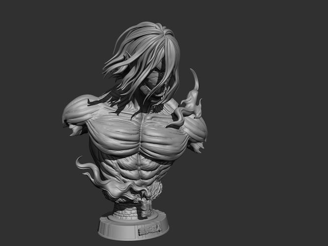 Pack bust titan SNK 3D print model_19