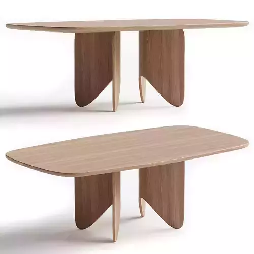 Roots Table Low-poly 3D model