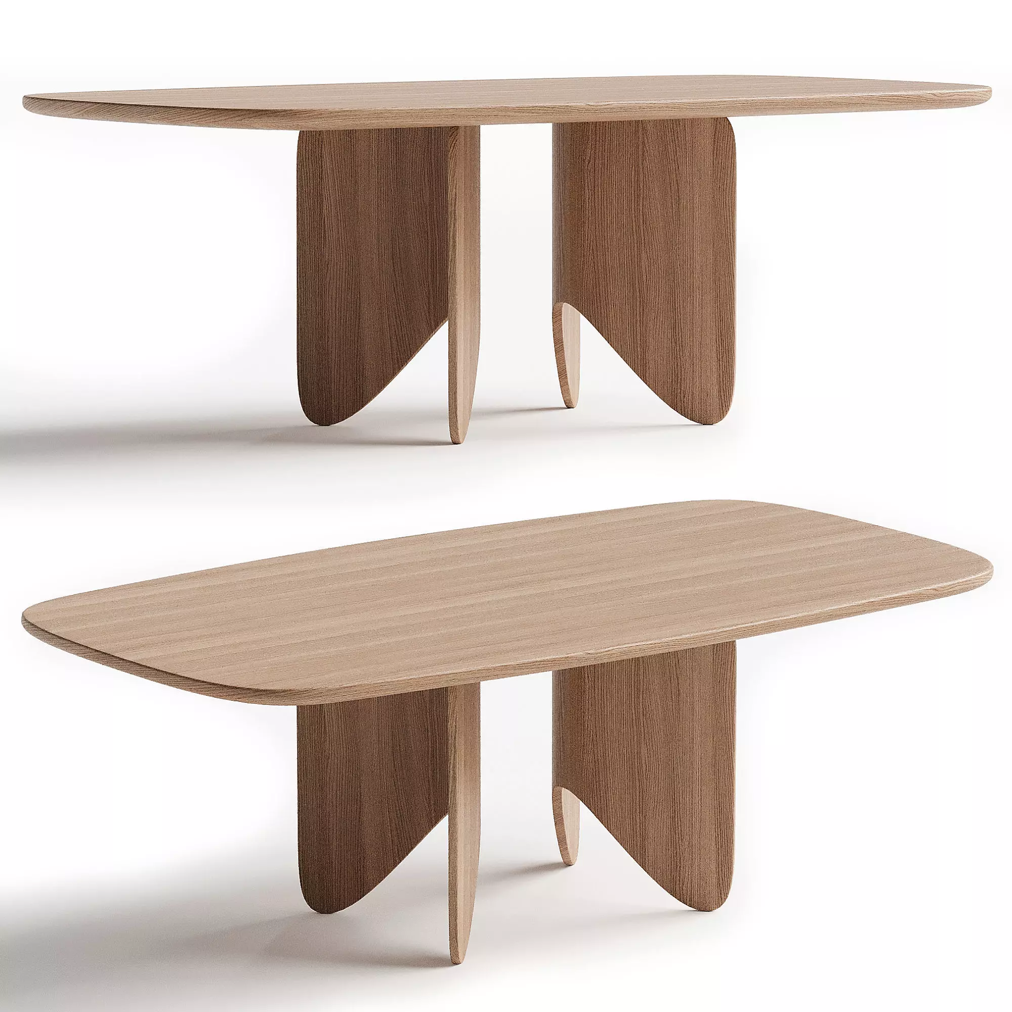 Roots Table Low-poly 3D model_0