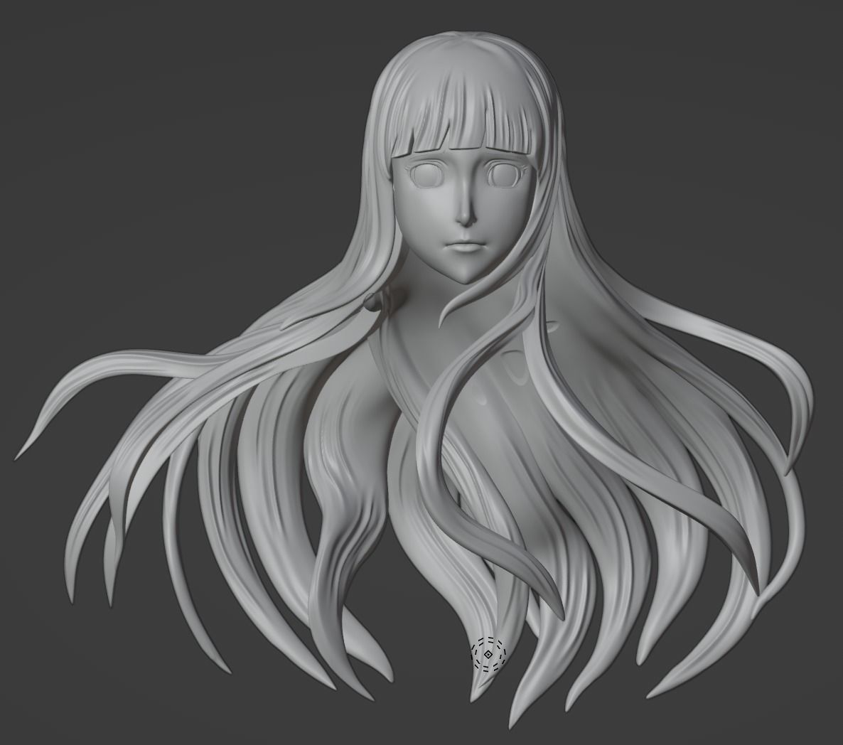 Bust Hinata Hyuga 3D print model_5