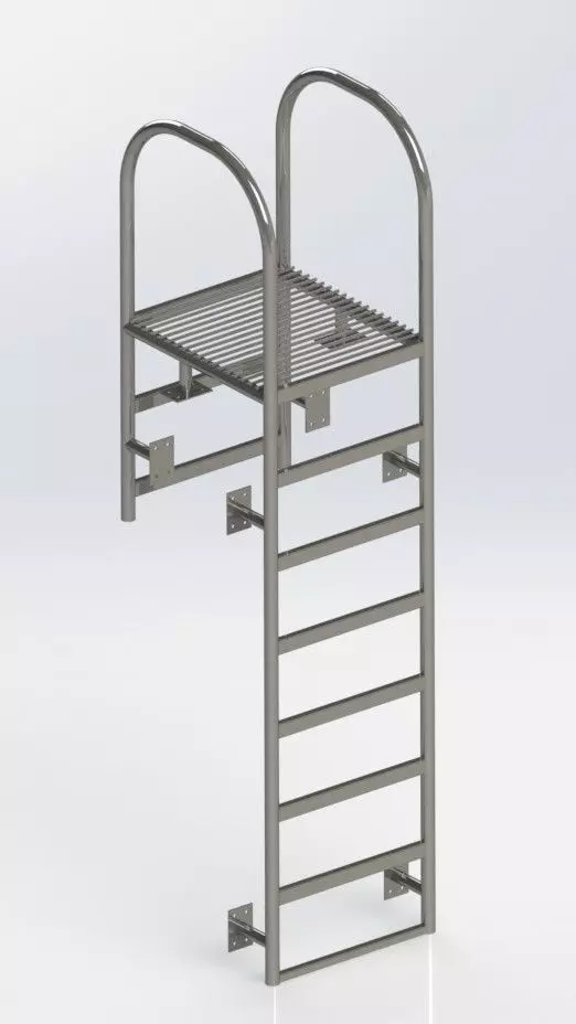 fire escape 3D model_0