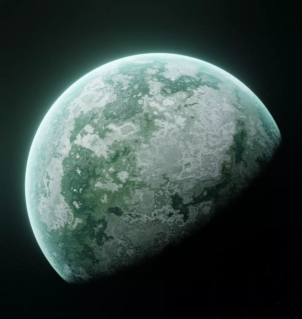 Planet Space Ready to game Low-poly 3D model