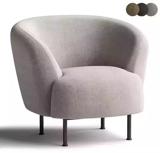 Kragelund Gran Armchair Low-poly 3D model