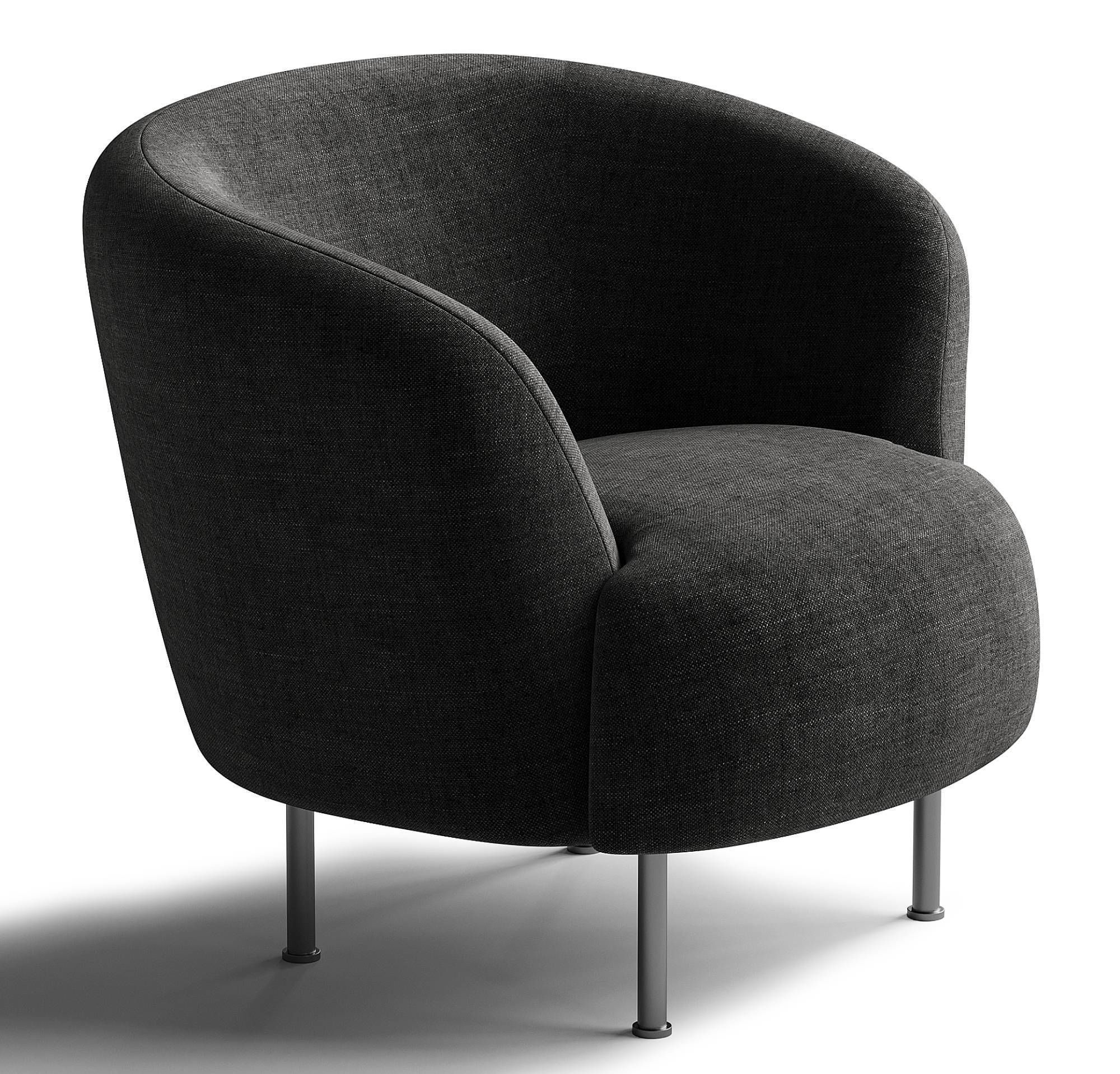 Kragelund Gran Armchair Low-poly 3D model_1