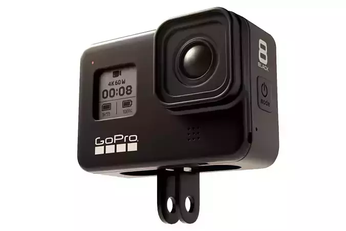 Go Pro HERO 8 Black Low-poly 3D model