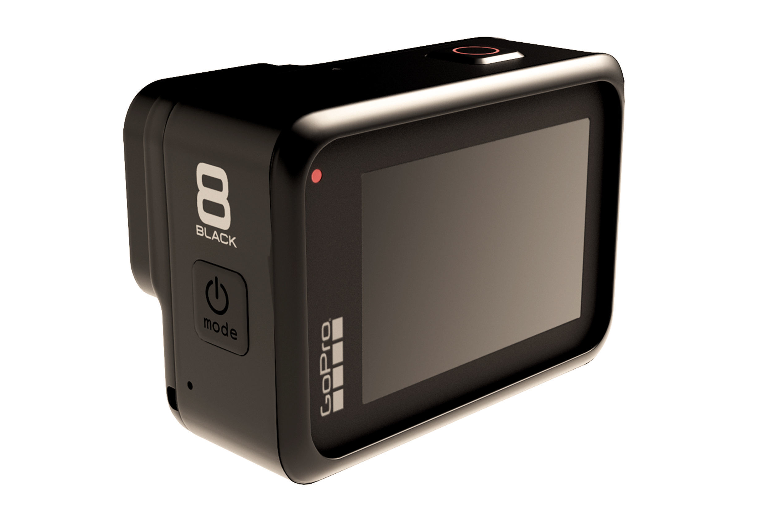 Go Pro HERO 8 Black Low-poly 3D model_4