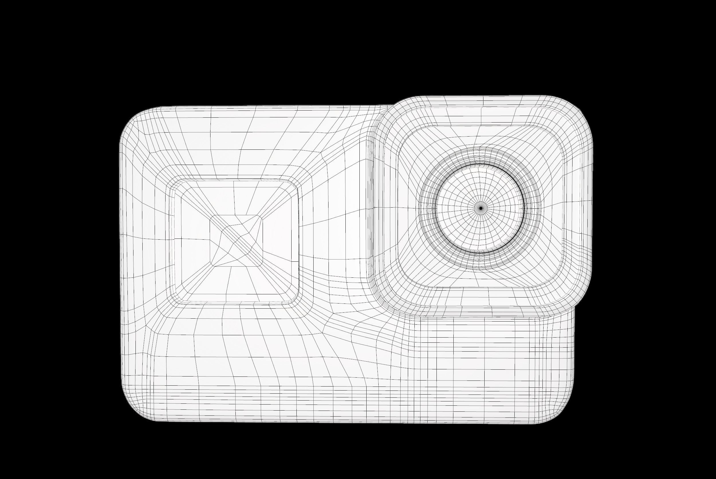 Go Pro HERO 8 Black Low-poly 3D model_8