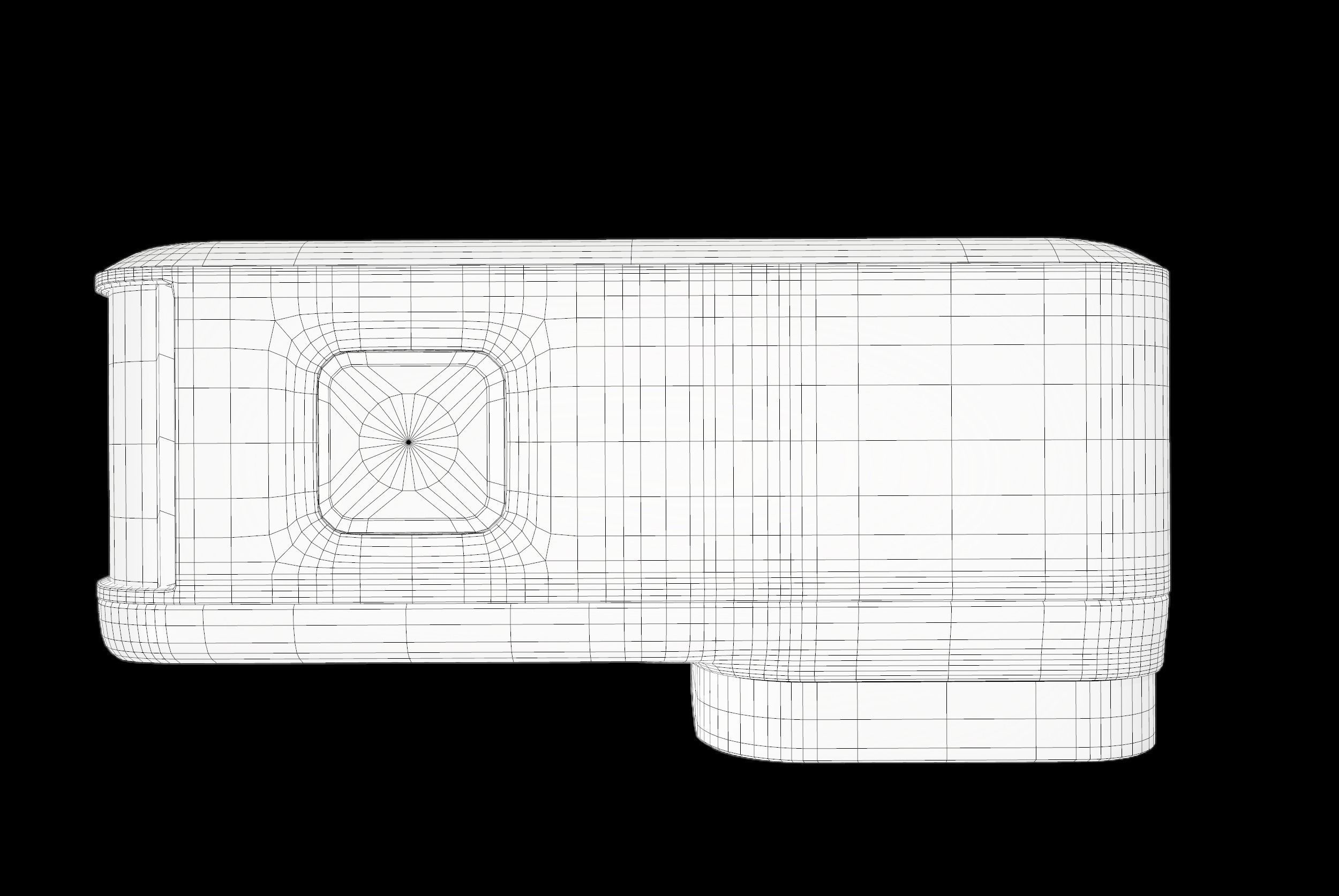 Go Pro HERO 8 Black Low-poly 3D model_9