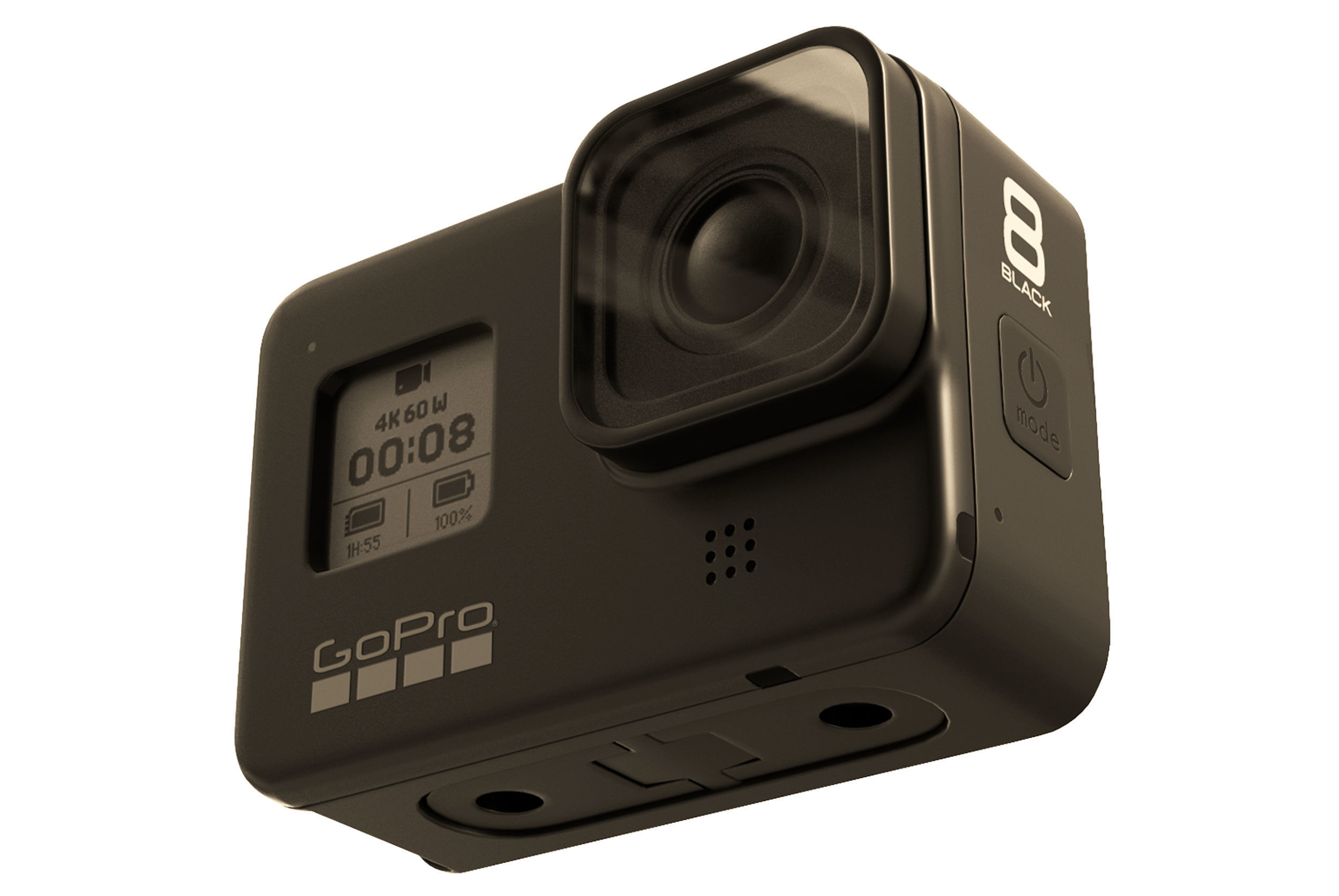 Go Pro HERO 8 Black Low-poly 3D model_2