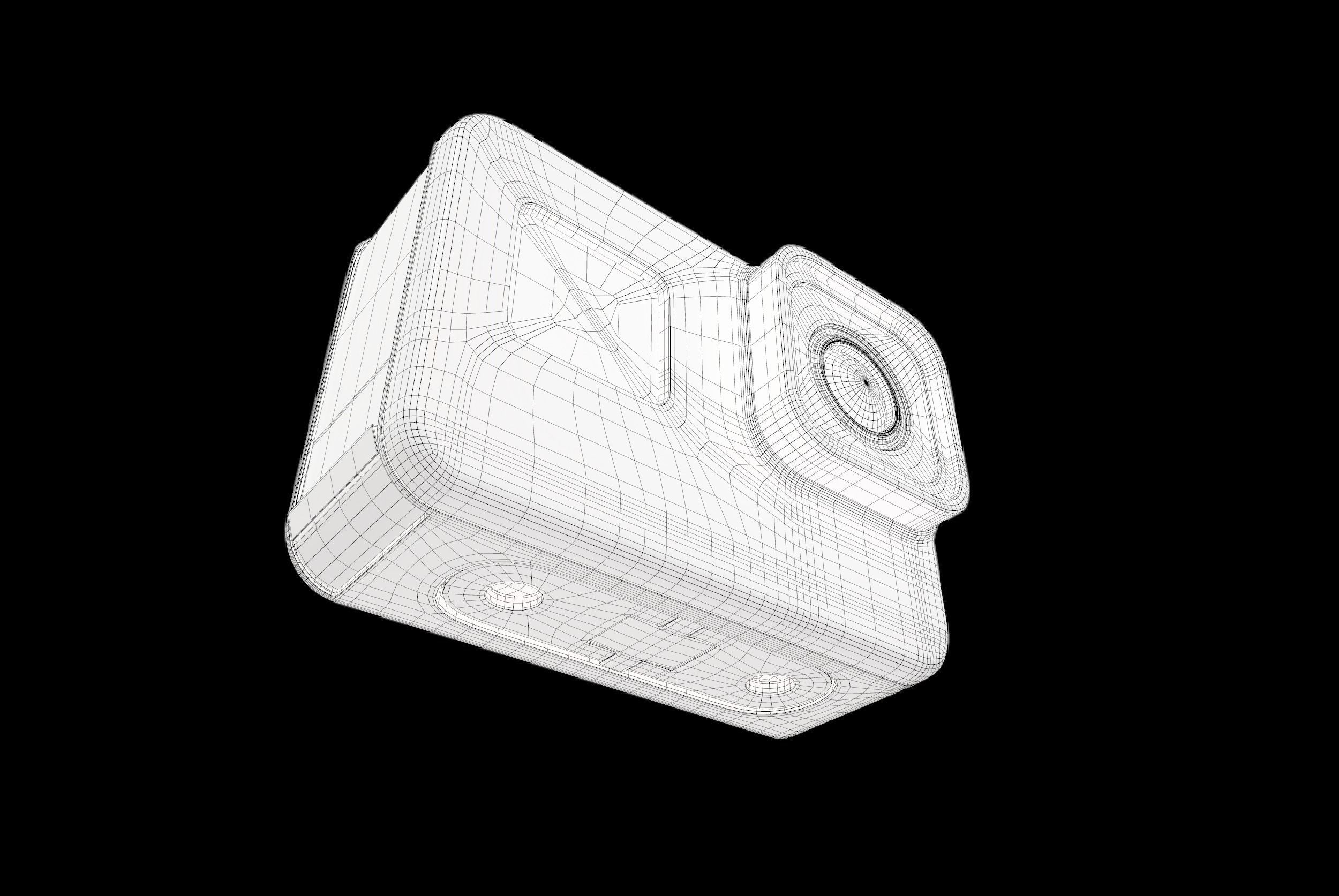 Go Pro HERO 8 Black Low-poly 3D model_12