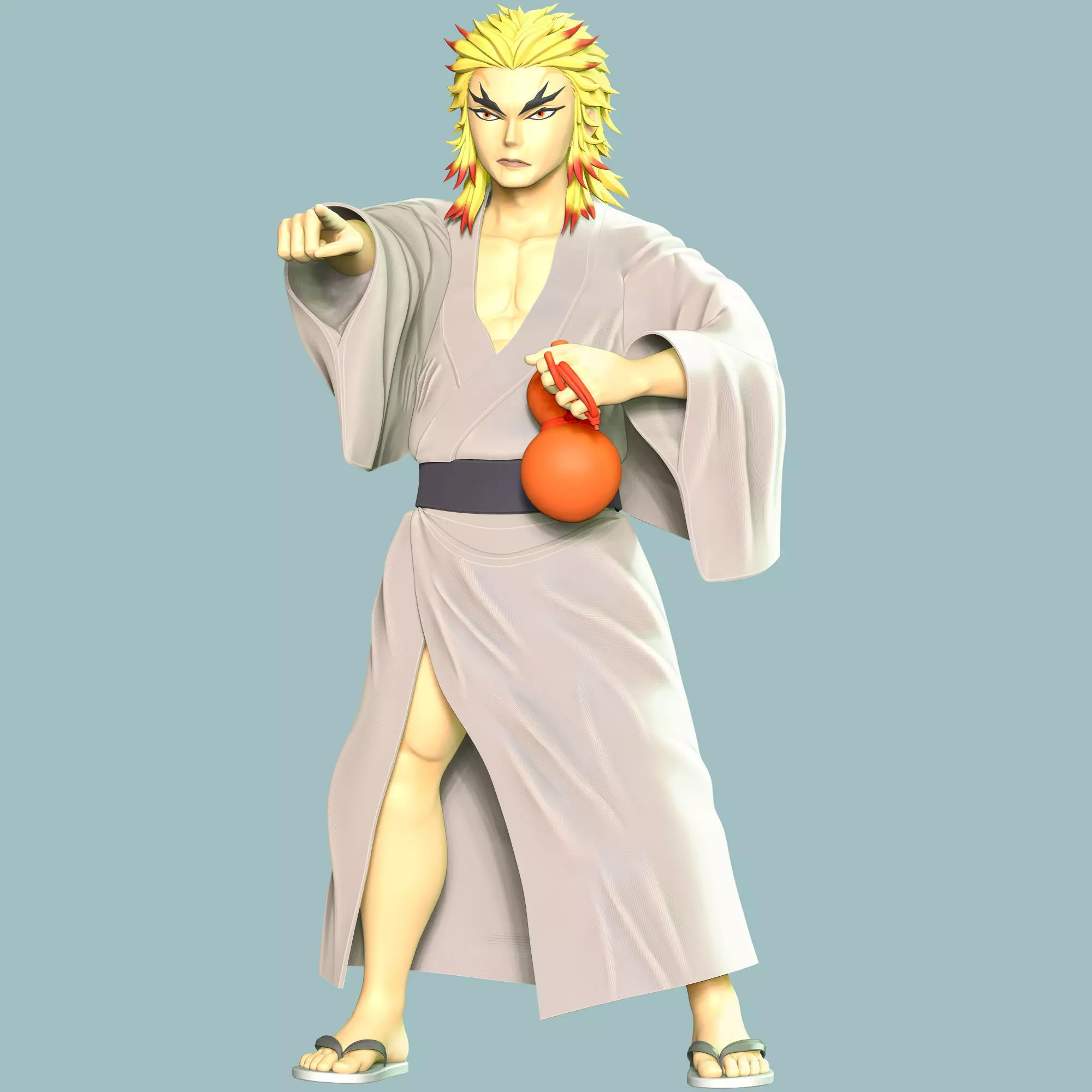 Demon Slayer - Shinjuro Rengoku 3D print model_0