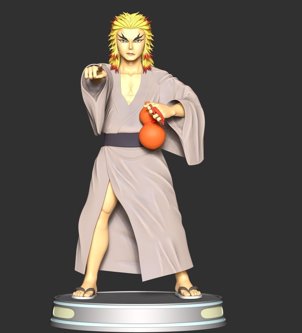 Demon Slayer - Shinjuro Rengoku 3D print model_1