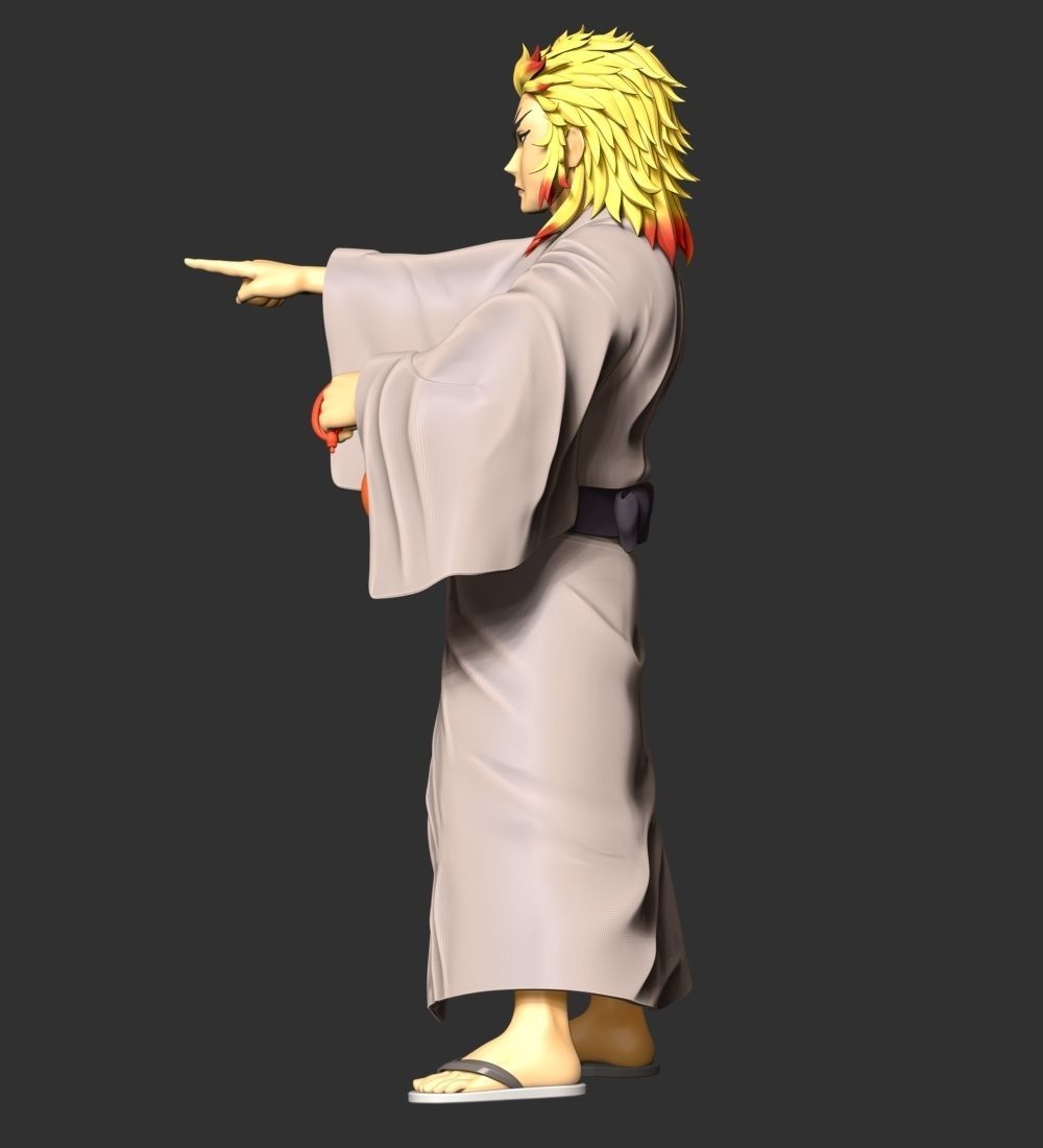 Demon Slayer - Shinjuro Rengoku 3D print model_9