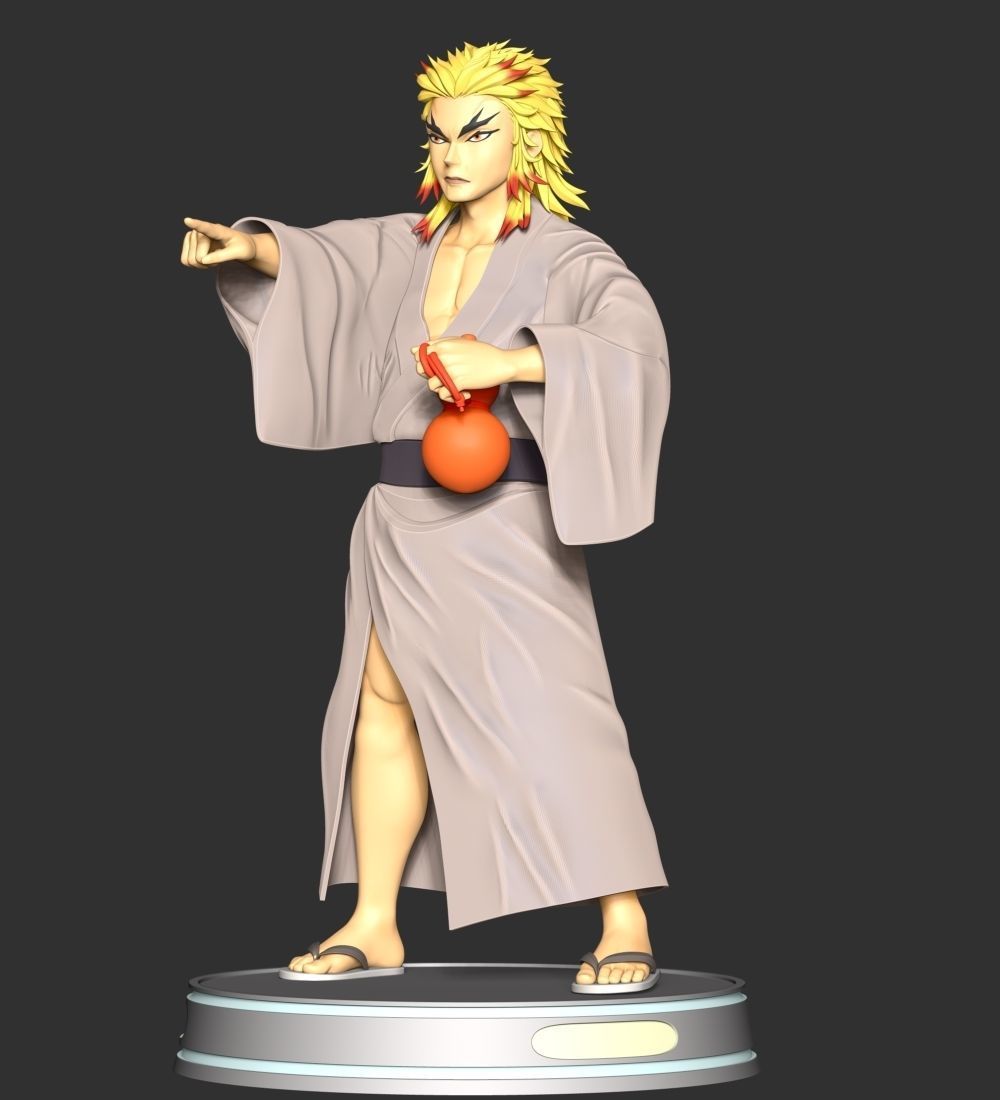 Demon Slayer - Shinjuro Rengoku 3D print model_11