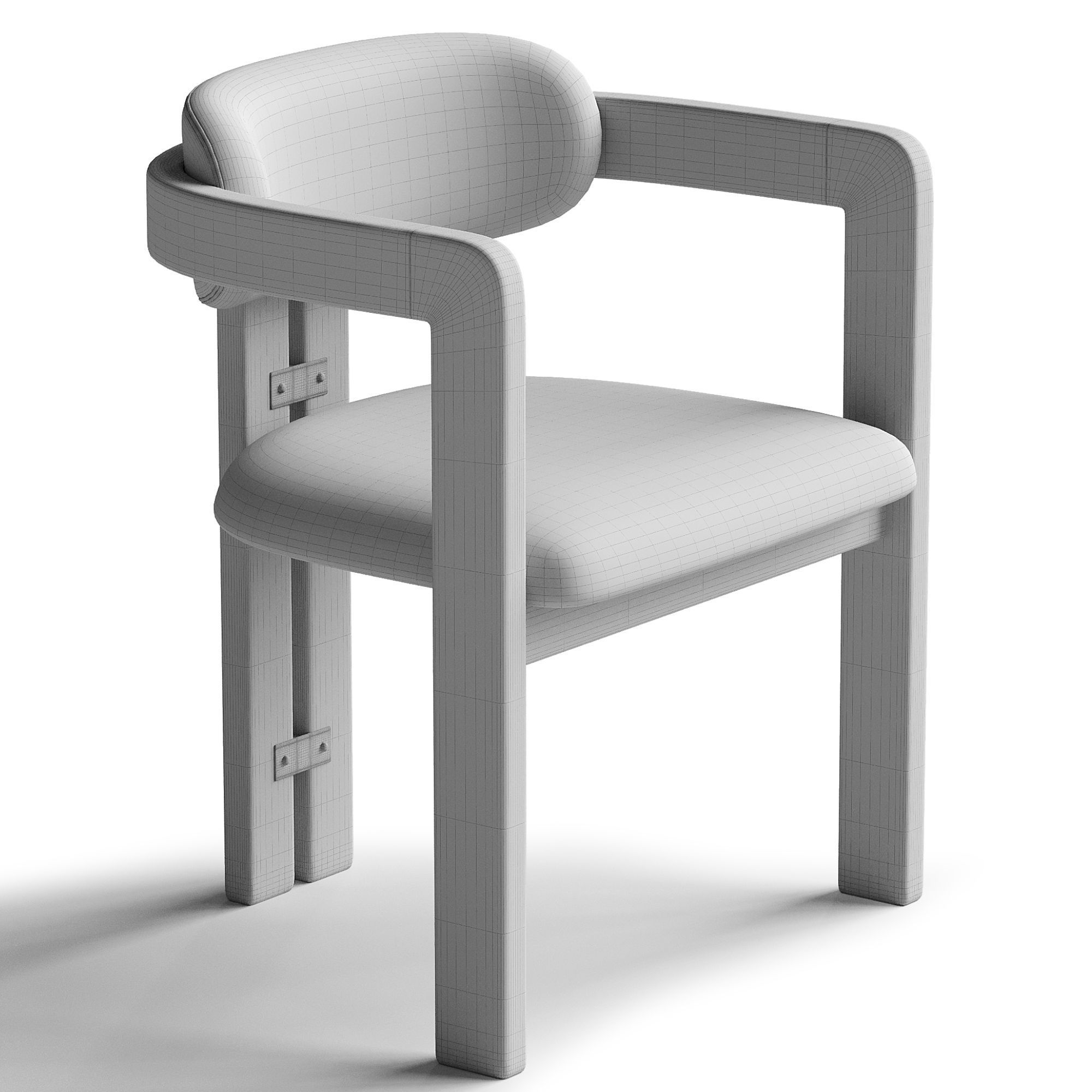 KIBO CHAIR Low-poly 3D model_2