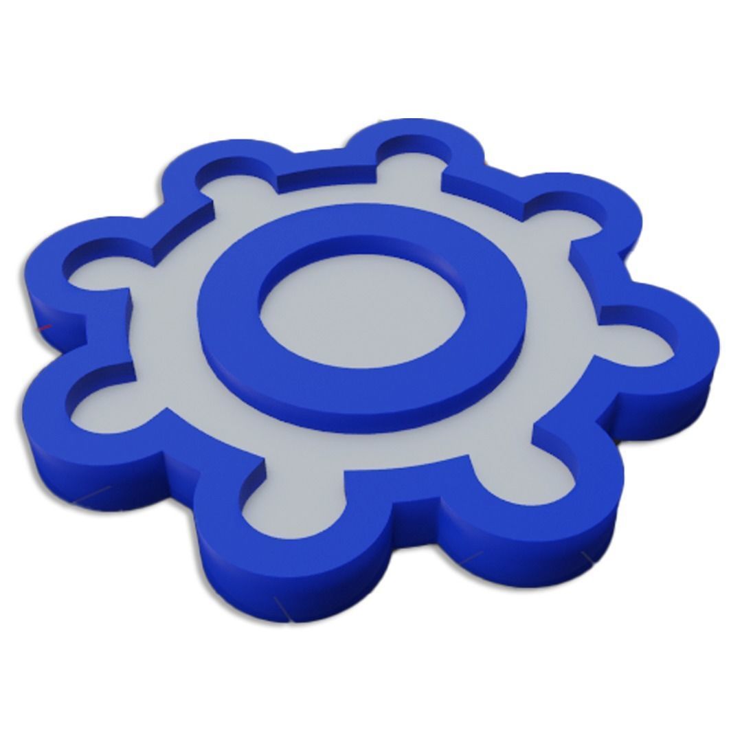 Curved Gear Free 3D model_4