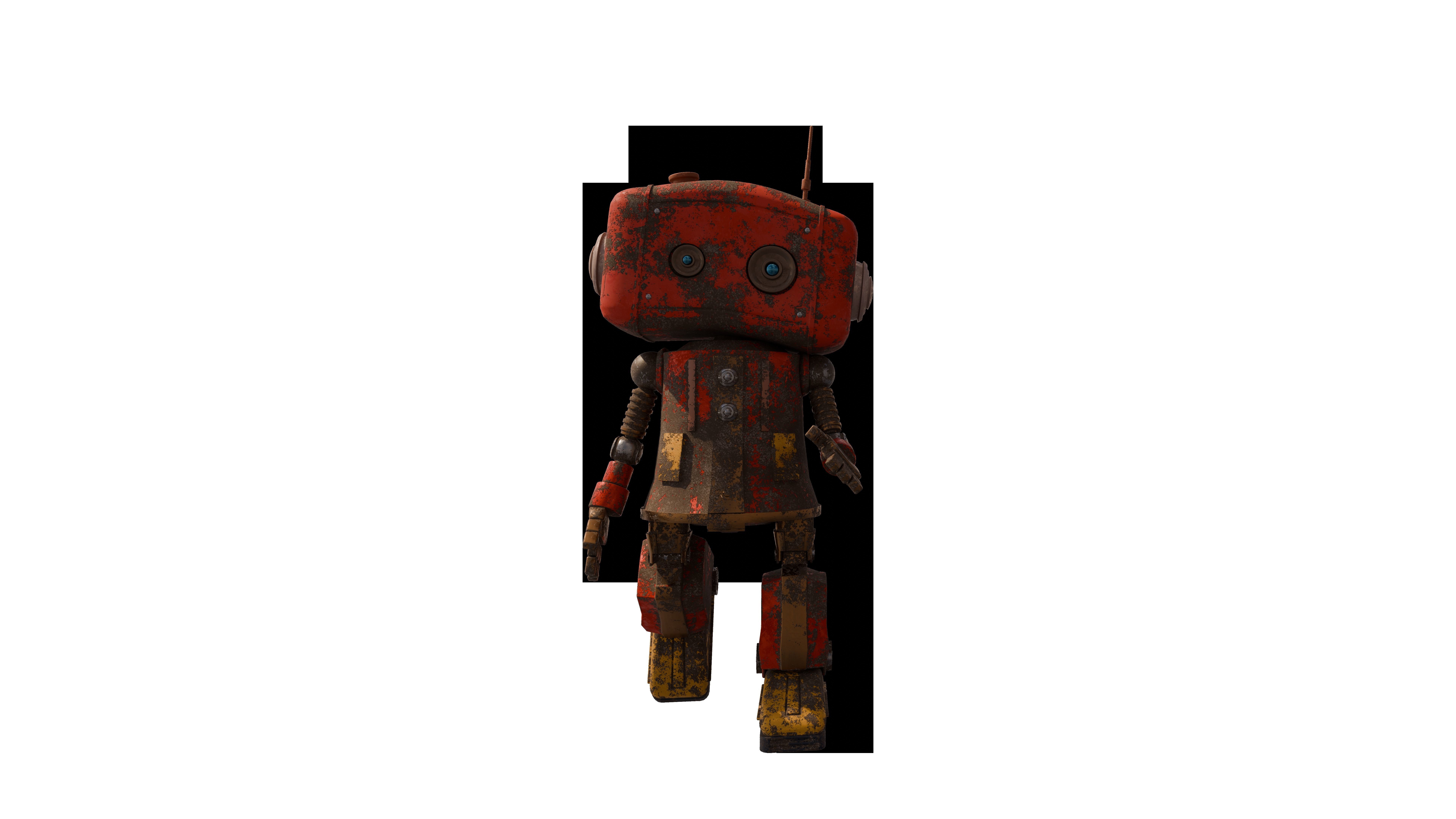 Rusted Robot 3D model_10