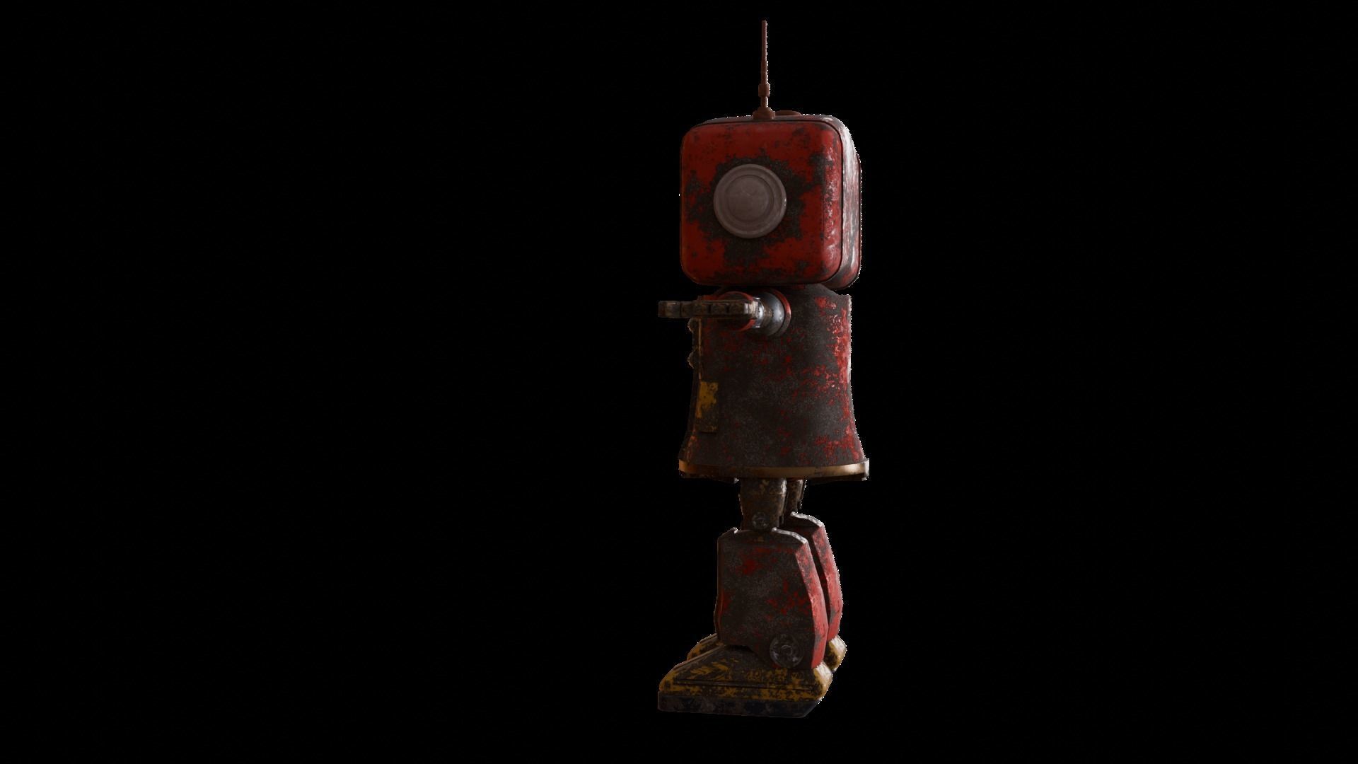 Rusted Robot 3D model_3